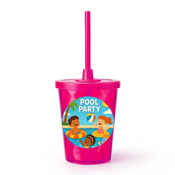 Copo Twister Personalizado 300ml Pool Party