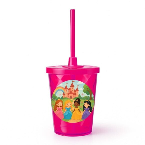 Copo Twister Personalizado 300ml Princesas Encantadas