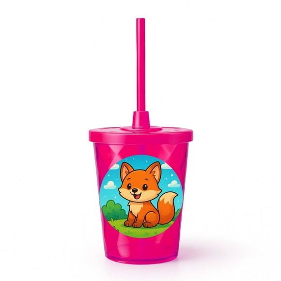 Copo Twister Personalizado 300ml Raposinha