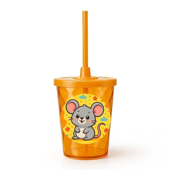 Copo Twister Personalizado 300ml Ratinho Fofo