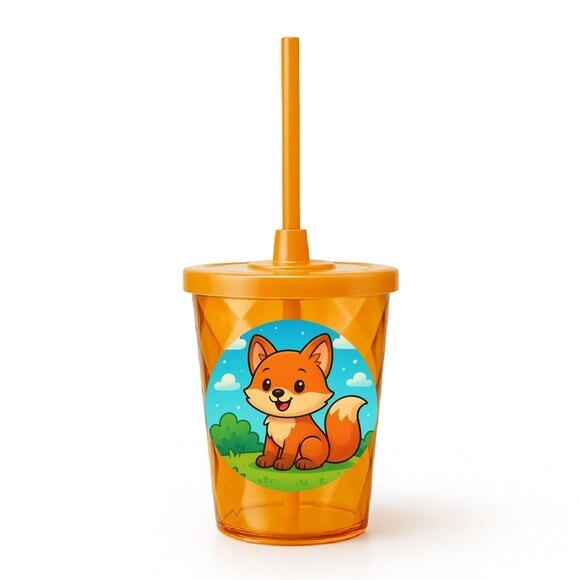 Copo Twister Personalizado 300ml Raposinha
