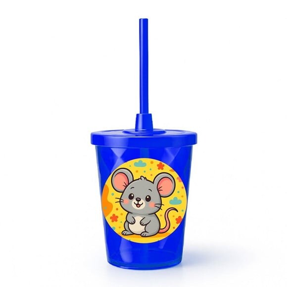 Copo Twister Personalizado 300ml Ratinho Fofo
