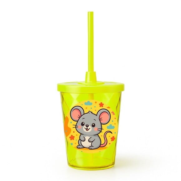 Copo Twister Personalizado 300ml Ratinho Fofo