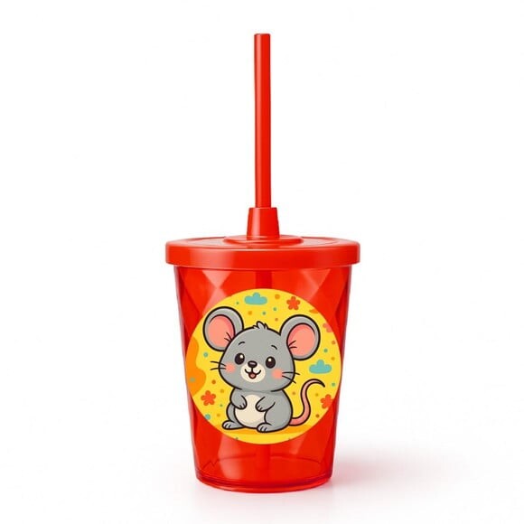 Copo Twister Personalizado 300ml Ratinho Fofo