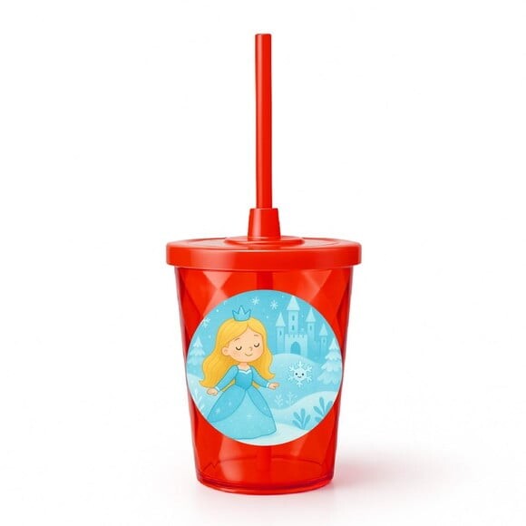 Copo Twister Personalizado 300ml Reino do Gelo