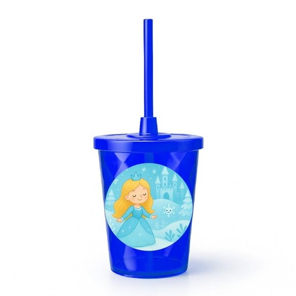Copo Twister Personalizado 300ml Reino do Gelo