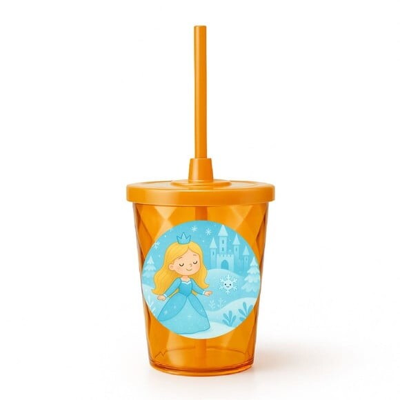Copo Twister Personalizado 300ml Reino do Gelo