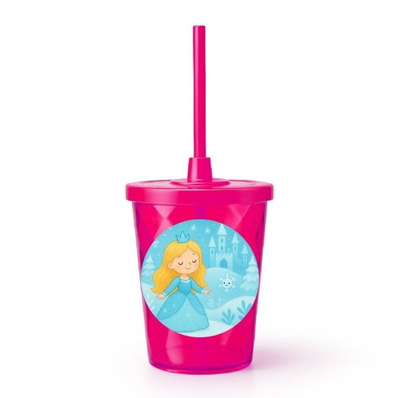 Copo Twister Personalizado 300ml Reino do Gelo