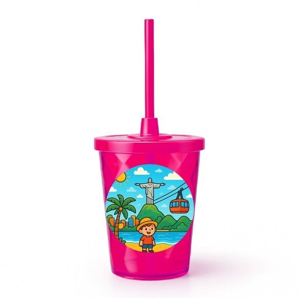 Copo Twister Personalizado 300ml Rio de Janeiro