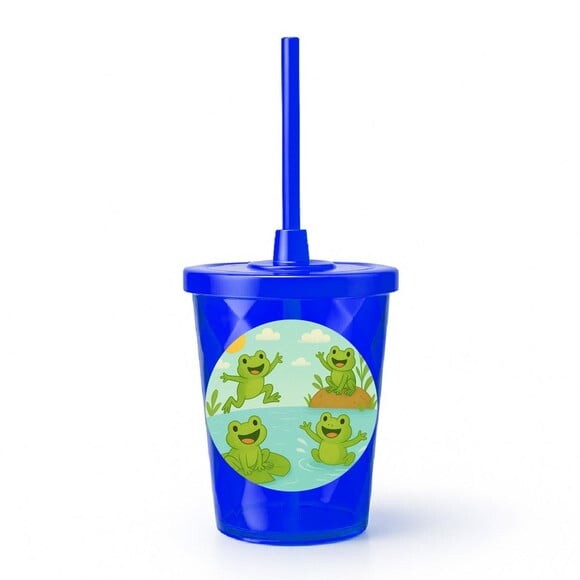 Copo Twister Personalizado 300ml Sapos Divertidos