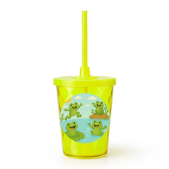 Copo Twister Personalizado 300ml Sapos Divertidos