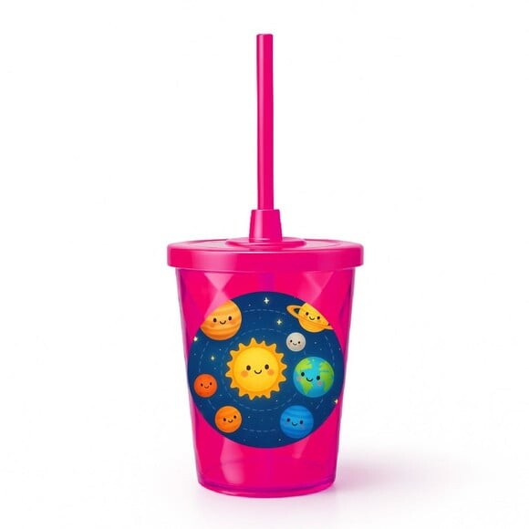 Copo Twister Personalizado 300ml Sistema Solar