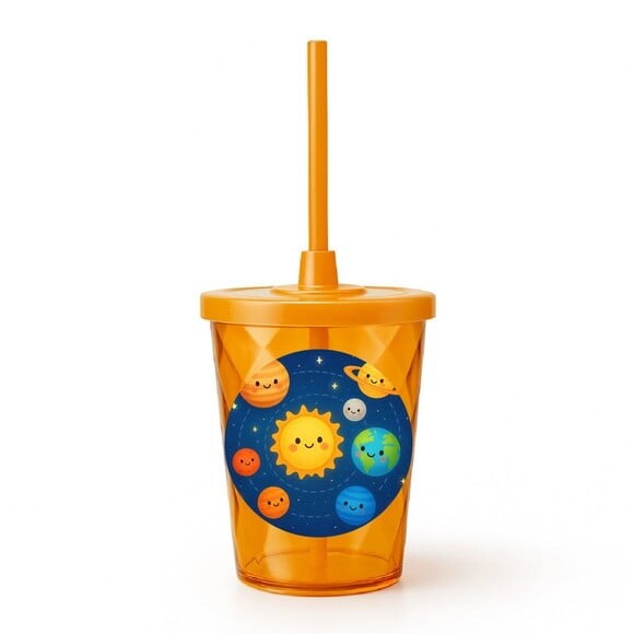 Copo Twister Personalizado 300ml Sistema Solar