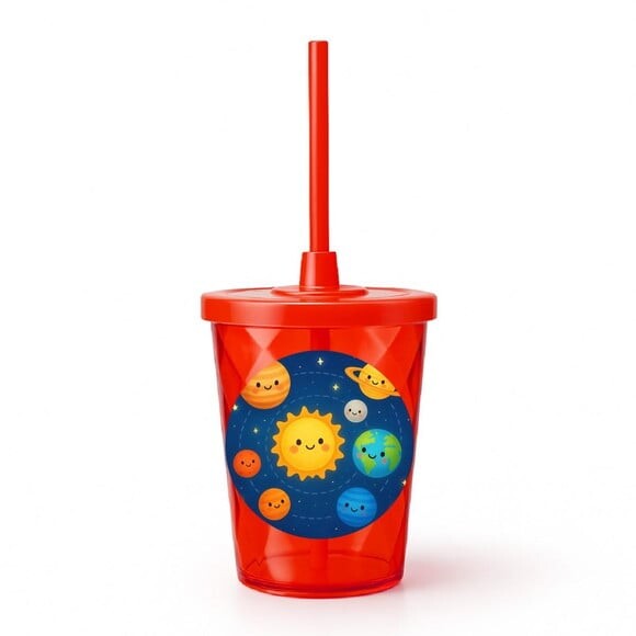 Copo Twister Personalizado 300ml Sistema Solar