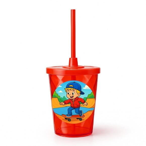 Copo Twister Personalizado 300ml Skate Kids