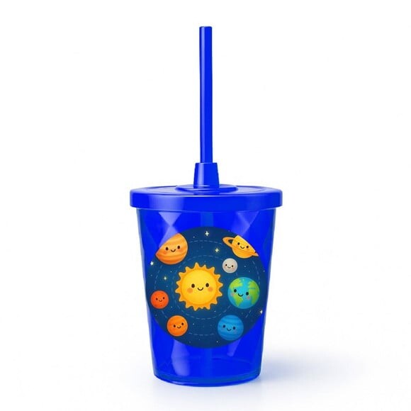 Copo Twister Personalizado 300ml Sistema Solar