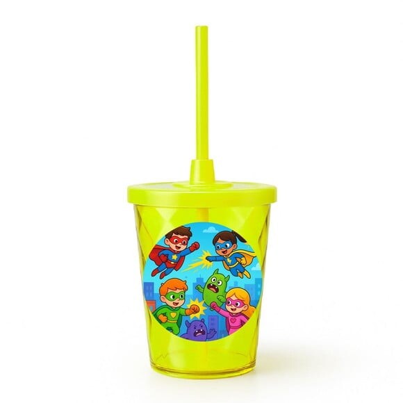 Copo Twister Personalizado 300ml Super Heróis