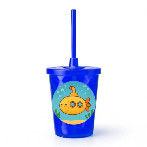 Copo Twister Personalizado 300ml Submarino