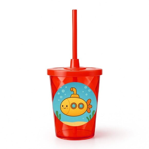 Copo Twister Personalizado 300ml Submarino