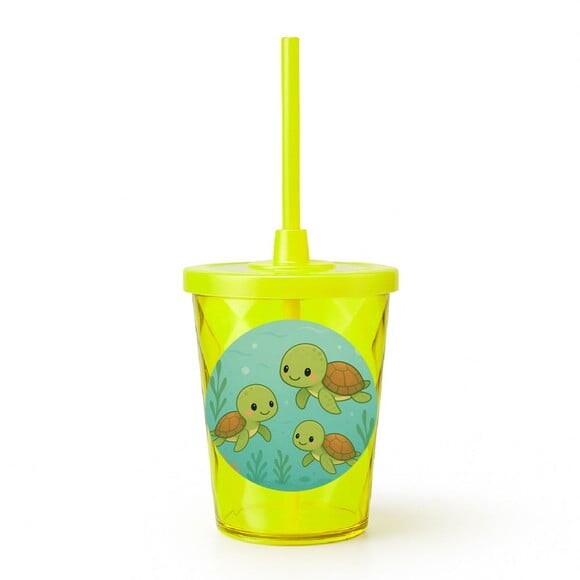 Copo Twister Personalizado 300ml Tartaruguinhas
