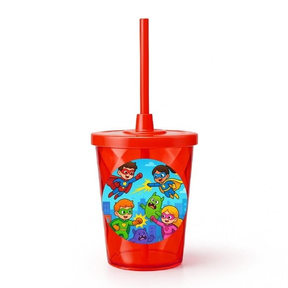 Copo Twister Personalizado 300ml Super Heróis