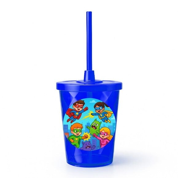 Copo Twister Personalizado 300ml Super Heróis