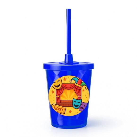 Copo Twister Personalizado 300ml Teatro Infantil