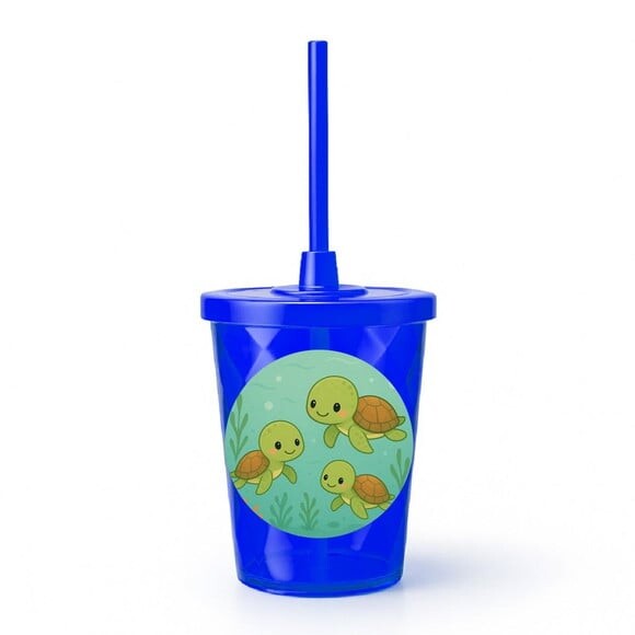 Copo Twister Personalizado 300ml Tartaruguinhas