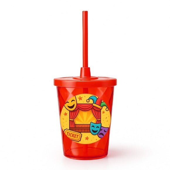 Copo Twister Personalizado 300ml Teatro Infantil