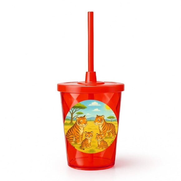 Copo Twister Personalizado 300ml Tigres