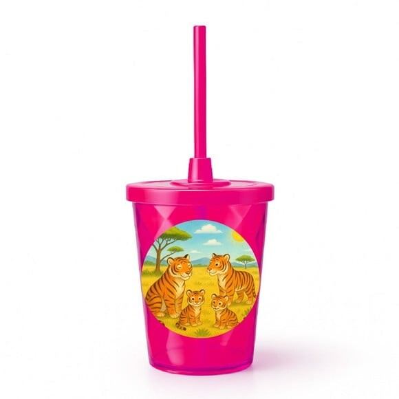 Copo Twister Personalizado 300ml Tigres