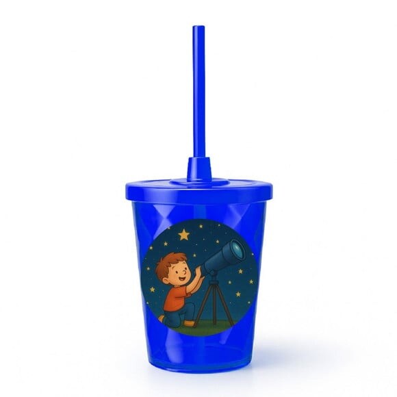 Copo Twister Personalizado 300ml Telescópio Kids