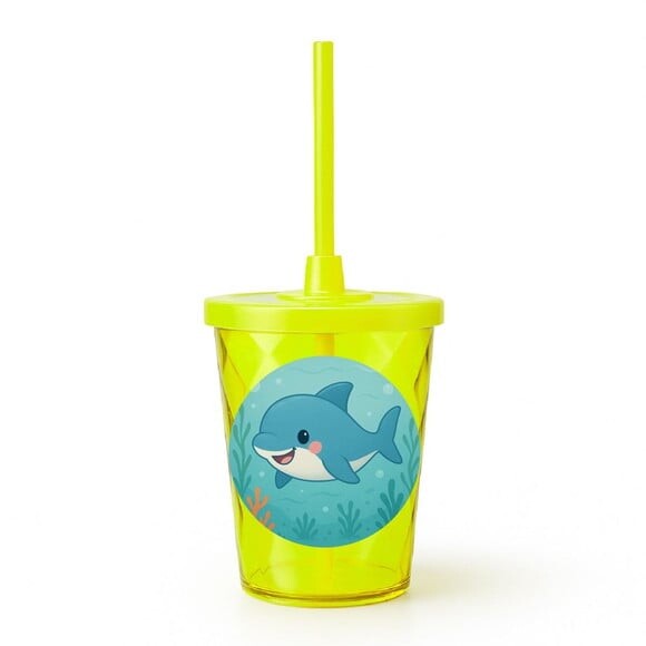 Copo Twister Personalizado 300ml Tubarãozinho Fofo