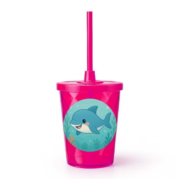 Copo Twister Personalizado 300ml Tubarãozinho Fofo