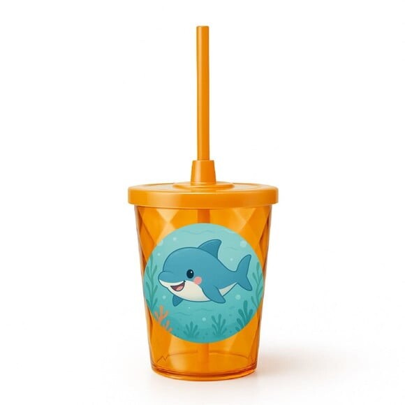 Copo Twister Personalizado 300ml Tubarãozinho Fofo
