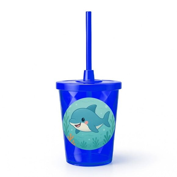 Copo Twister Personalizado 300ml Tubarãozinho Fofo