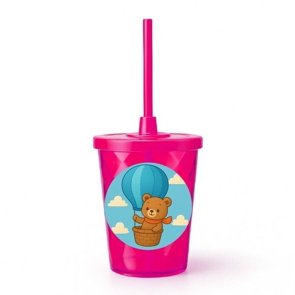 Copo Twister Personalizado 300ml Ursinho Baloeiro
