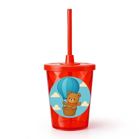 Copo Twister Personalizado 300ml Ursinho Baloeiro
