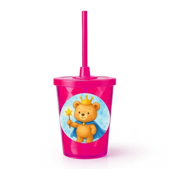Copo Twister Personalizado 300ml Ursinho Príncipe