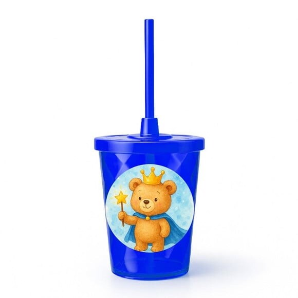 Copo Twister Personalizado 300ml Ursinho Príncipe