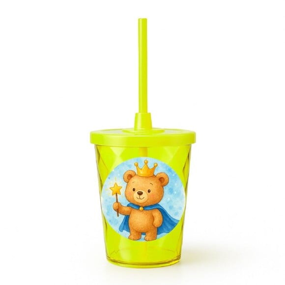 Copo Twister Personalizado 300ml Ursinho Príncipe