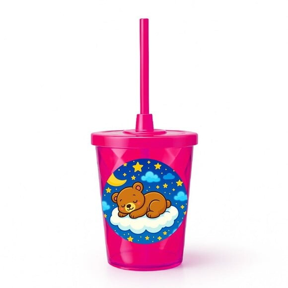 Copo Twister Personalizado 300ml Ursinho Soninho
