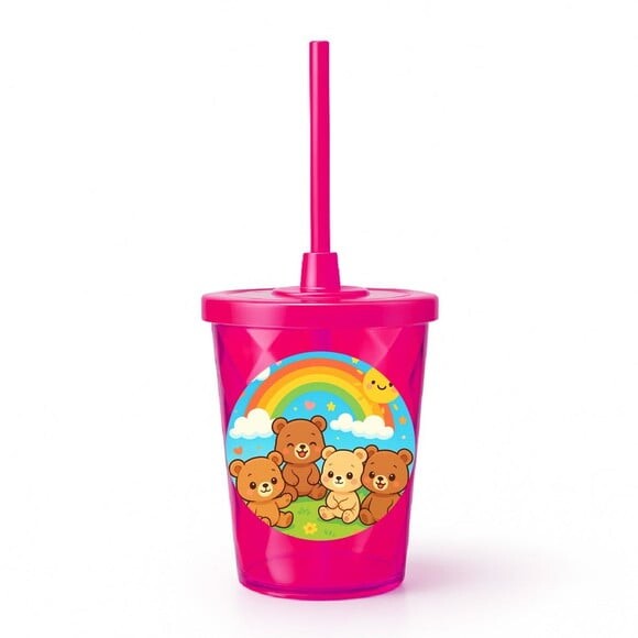 Copo Twister Personalizado 300ml Ursinhos Baby
