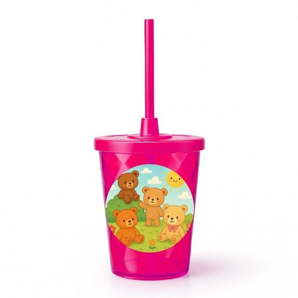 Copo Twister Personalizado 300ml Ursinhos