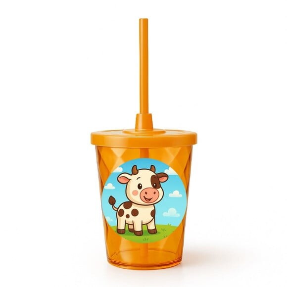 Copo Twister Personalizado 300ml Vaquinha