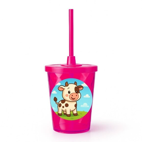 Copo Twister Personalizado 300ml Vaquinha