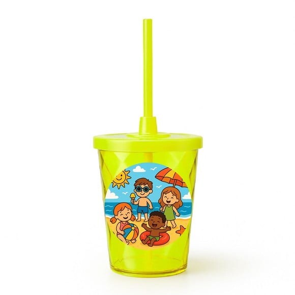 Copo Twister Personalizado 300ml Verão Divertido