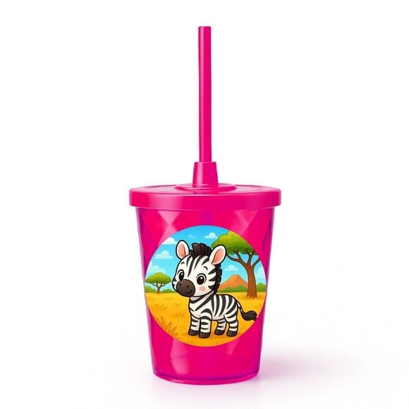 Copo Twister Personalizado 300ml Zebra Baby