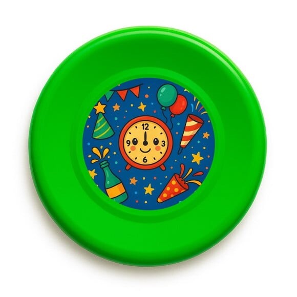 Disco de Arremesso Frisbee Ano Novo
