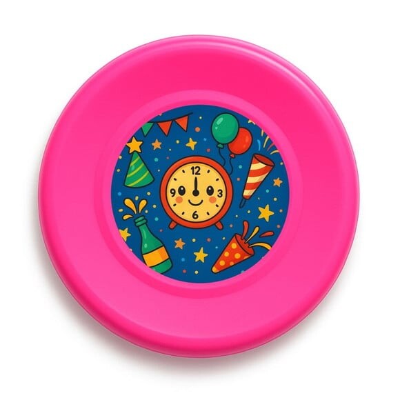 Disco de Arremesso Frisbee Ano Novo